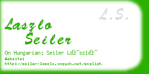 laszlo seiler business card